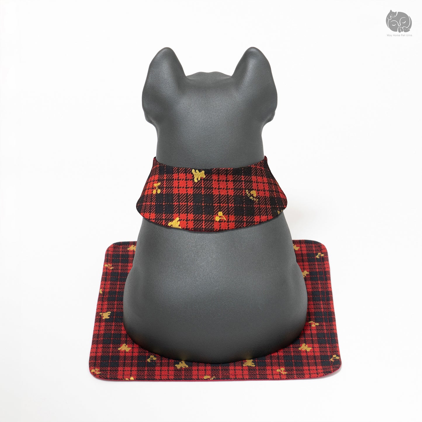 Obsidian Black Handmade Ceramic Urn for Dogs - Suitable for Bulldog and Boston Terrier