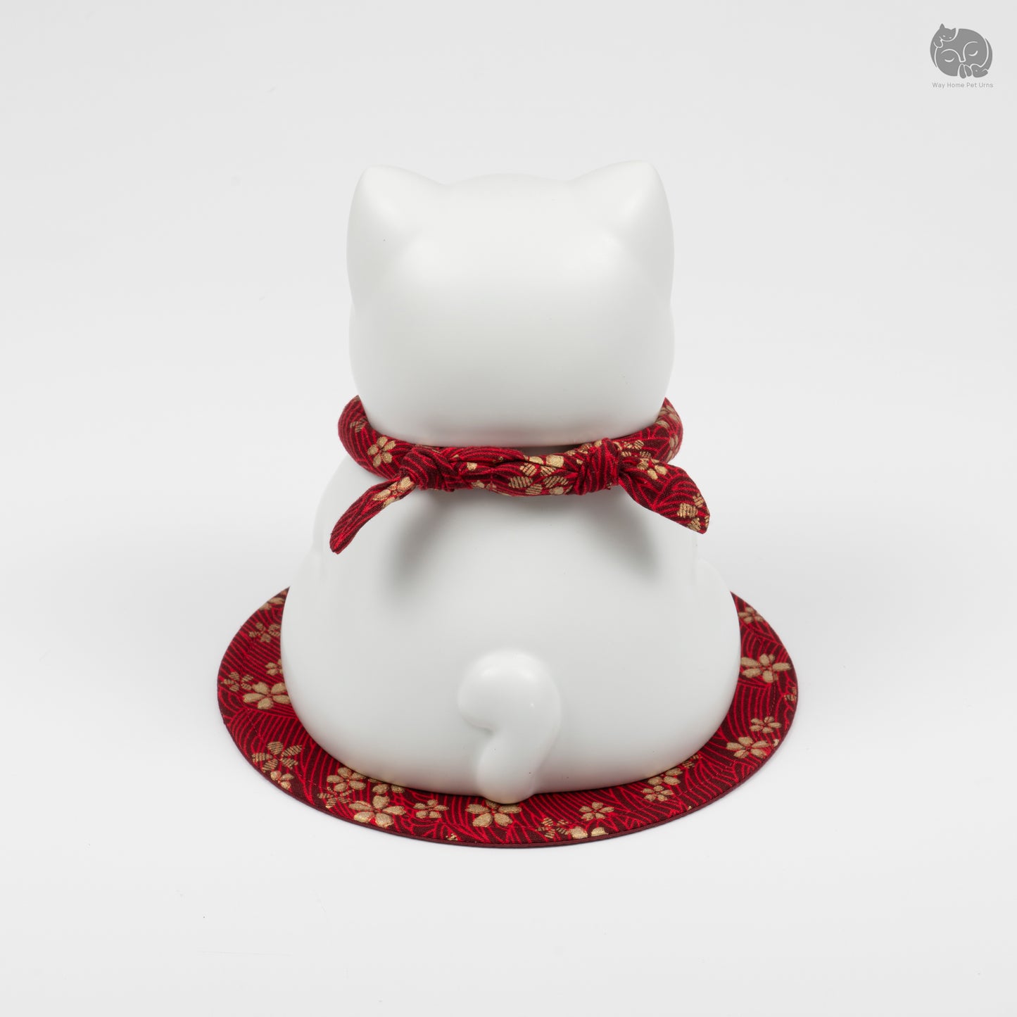 Ivory White Handmade Ceramic Urn for Cats