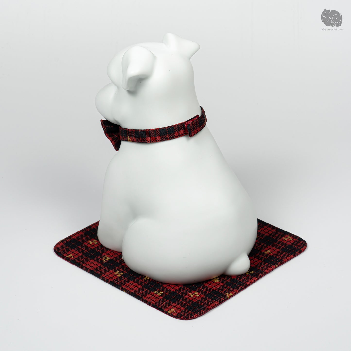 Ivory White Handmade Ceramic Urn for Dogs - Suitable for Terriers