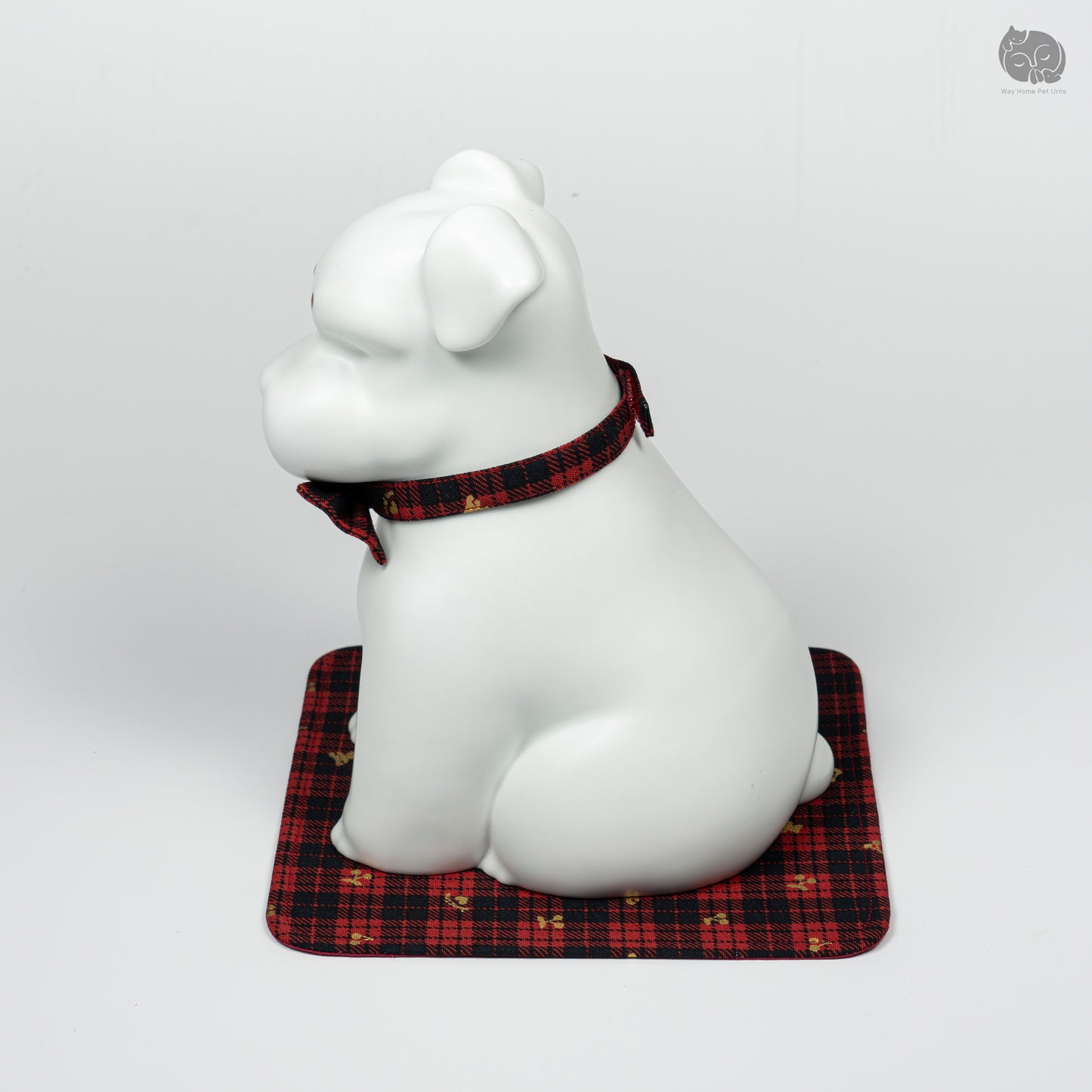 Ivory White Handmade Ceramic Urn for Dogs - Suitable for Terriers