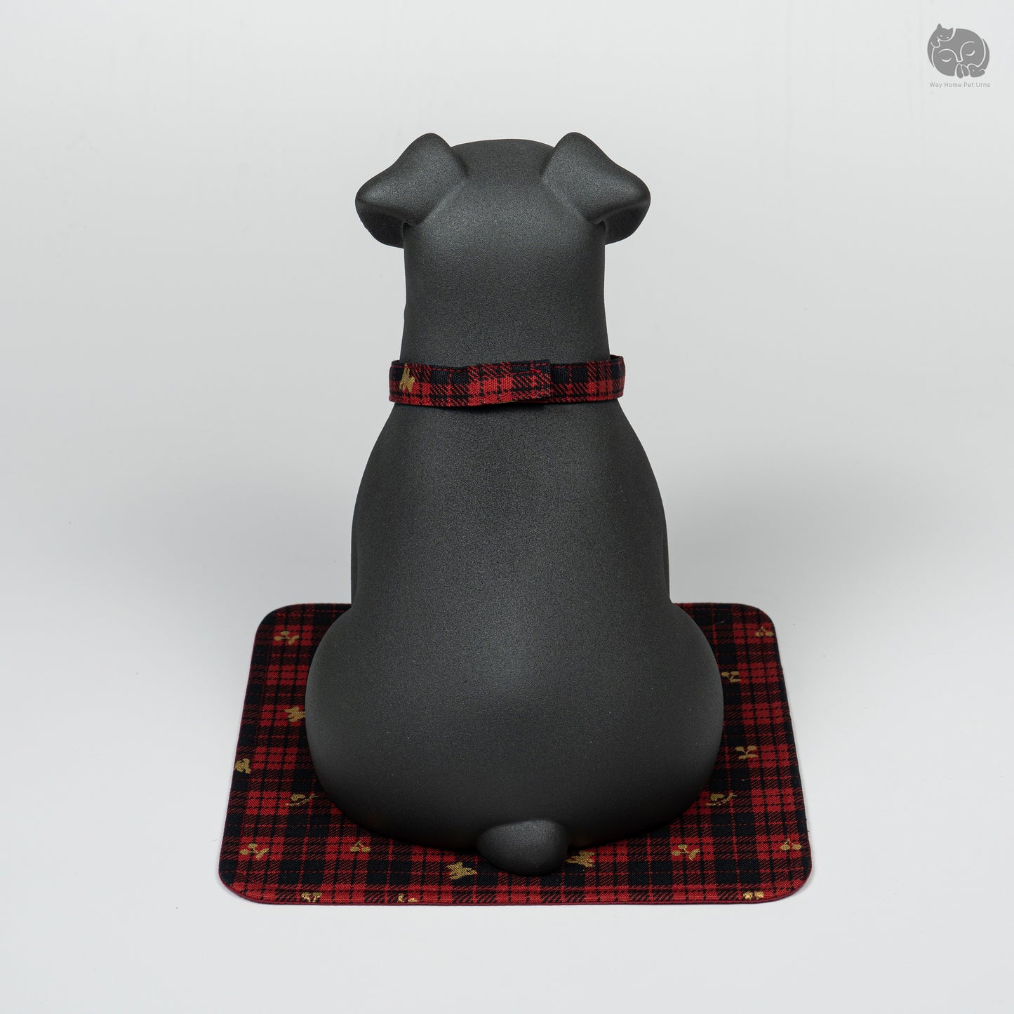 Obsidian Black Handmade Ceramic Urn for Dogs - Suitable for Terriers