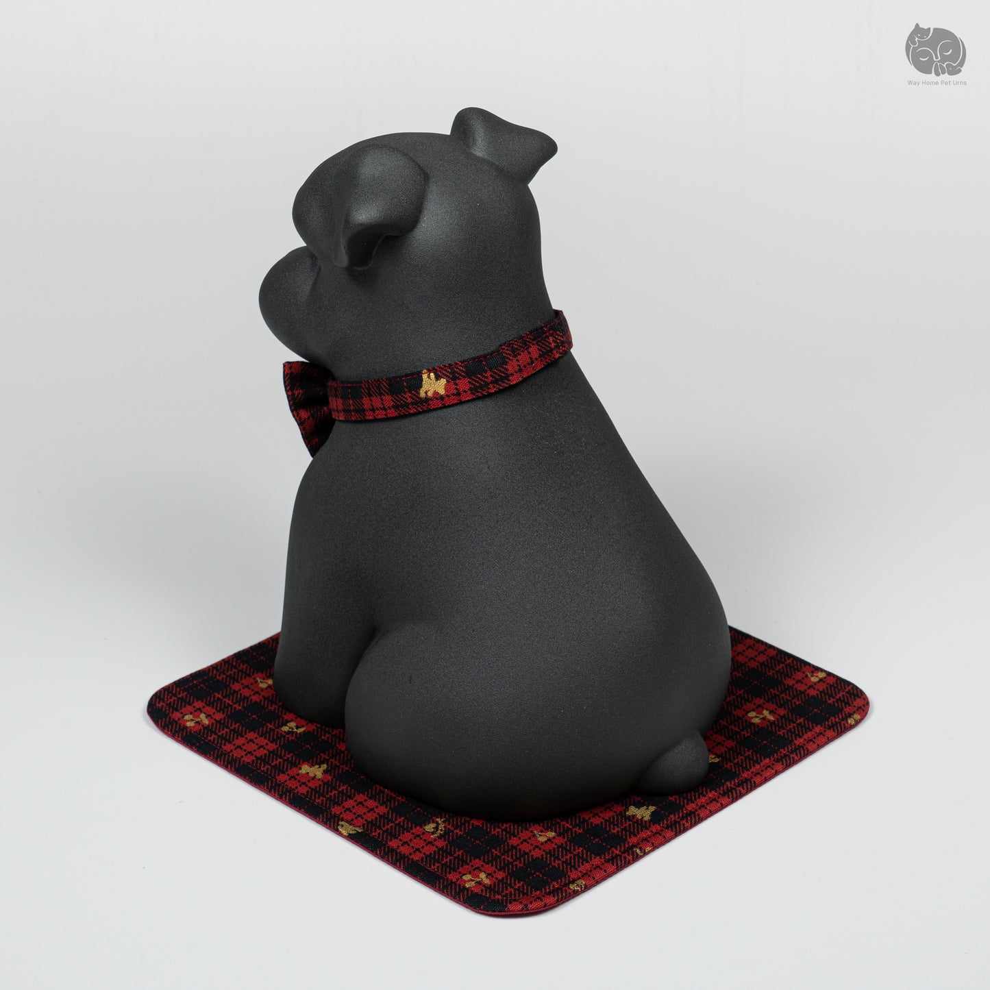 Obsidian Black Handmade Ceramic Urn for Dogs - Suitable for Terriers