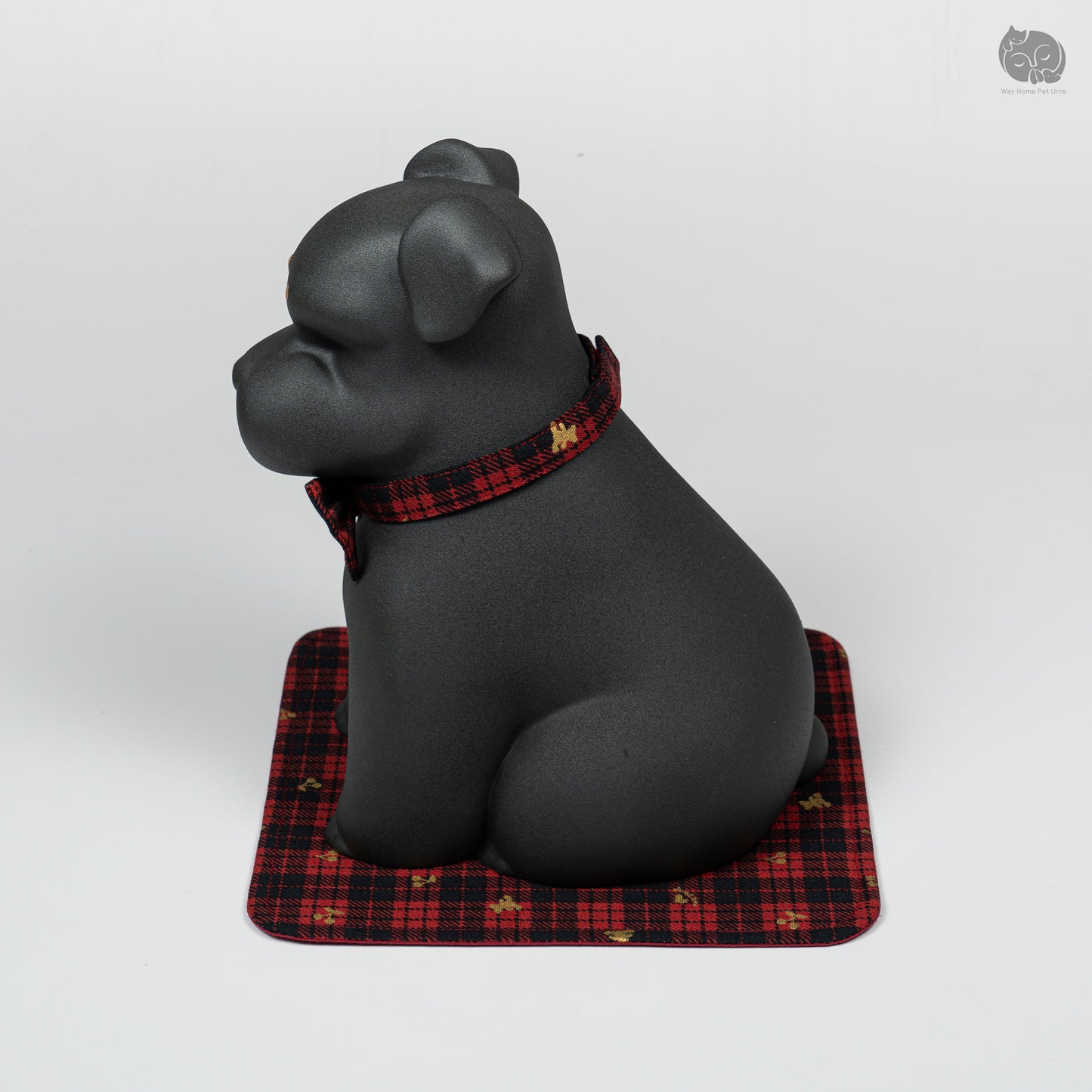 Obsidian Black Handmade Ceramic Urn for Dogs - Suitable for Terriers